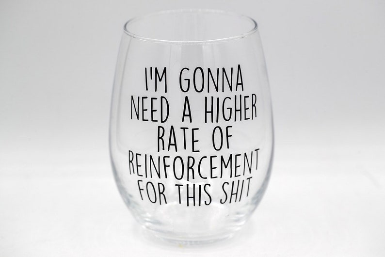 Funny ABA Applied Behavior Analysis Wine Glass image 1