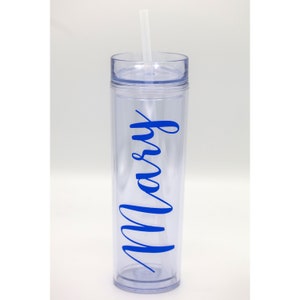 Personalized Skinny Water Tumbler