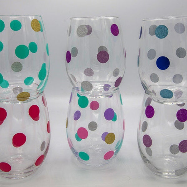 Polka Dot Wijnglas