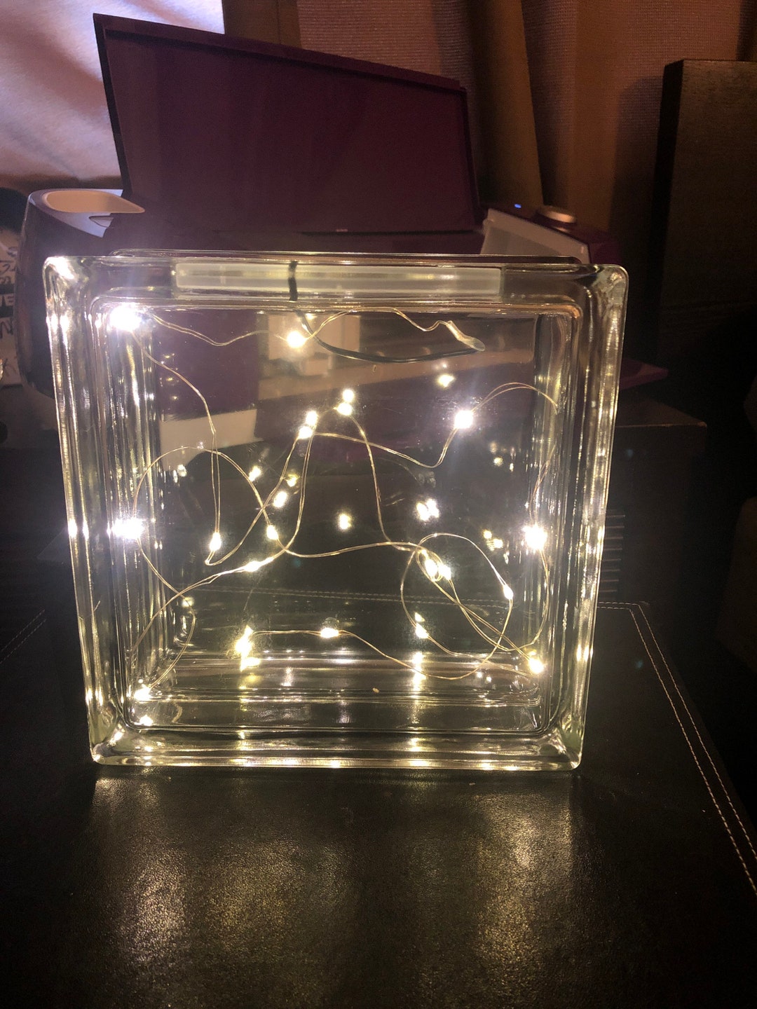 Glass Cube Custom Glass Cube Decorative Cube Memorial Cube Home Decor ...