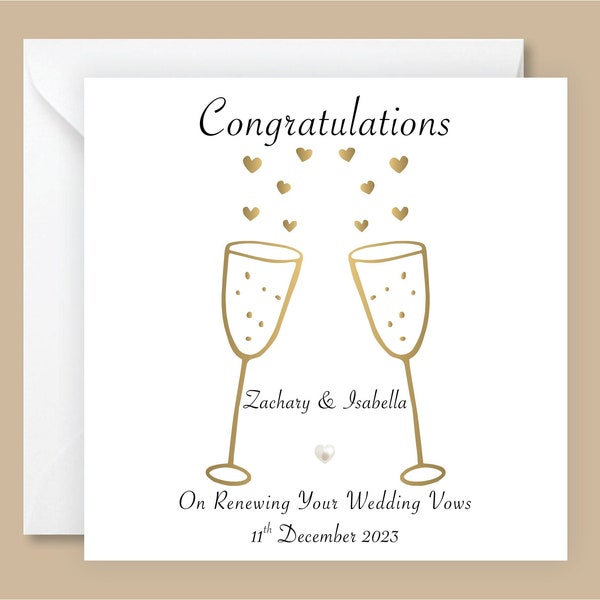 thumbnail image 2 of Gown And Tuxedo Desserts Renewing Wedding Vows Die Cut Anniversary Congratulations Card For Couple 2 of 13