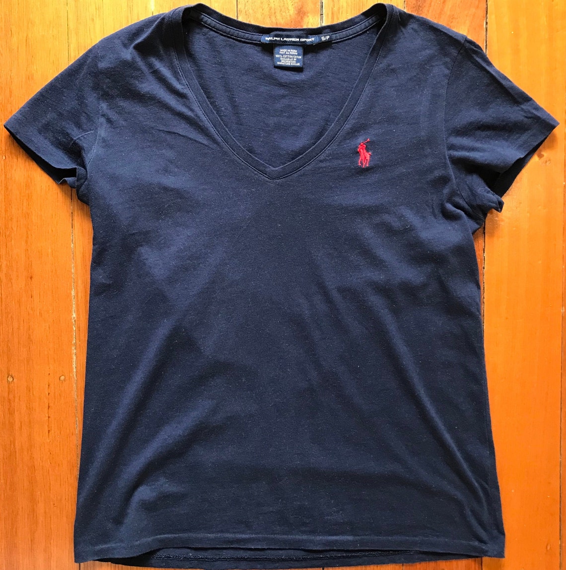 Womens Ralph Lauren Polo Sport Tshirt Navy Small Etsy