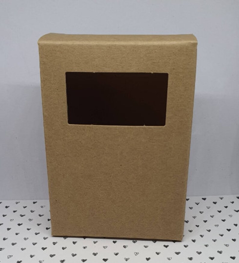 Soap Box with window Kraft Natural Cardstock box for soaps Etsy