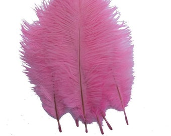 Light pink  Ostrich Feathers for millinery hat handmade art,Wedding centerpieces decorations