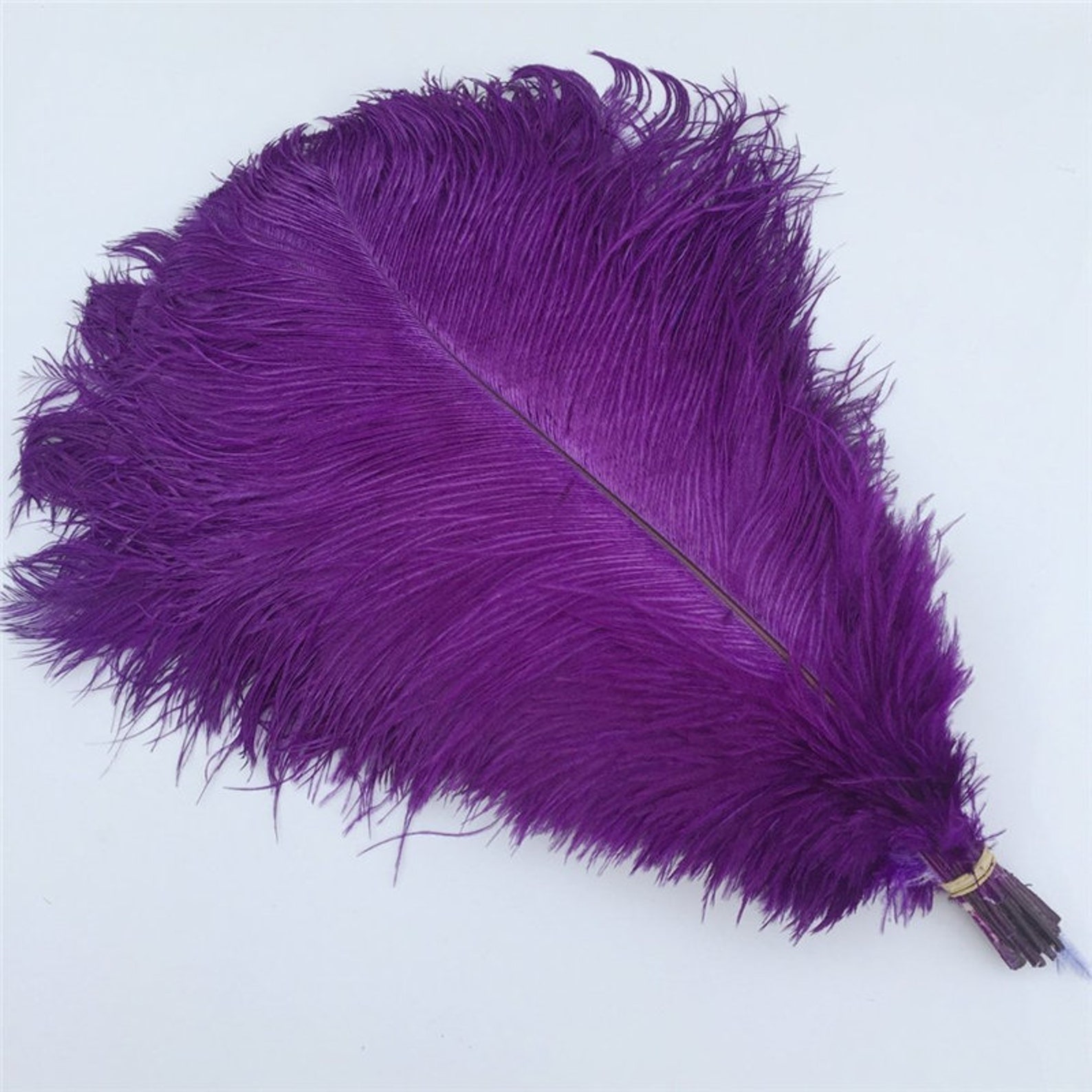 PURPLE 68inch Ostrich Feathers for Millinery Hat Handmade Etsy