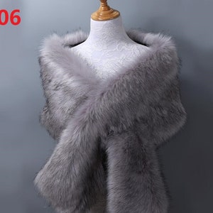 wedding faux fur bridal shawl wrap, Wedding Fur shrug, Fur Wrap, Bridal Faux Fur Stole Fur Shawl Cape