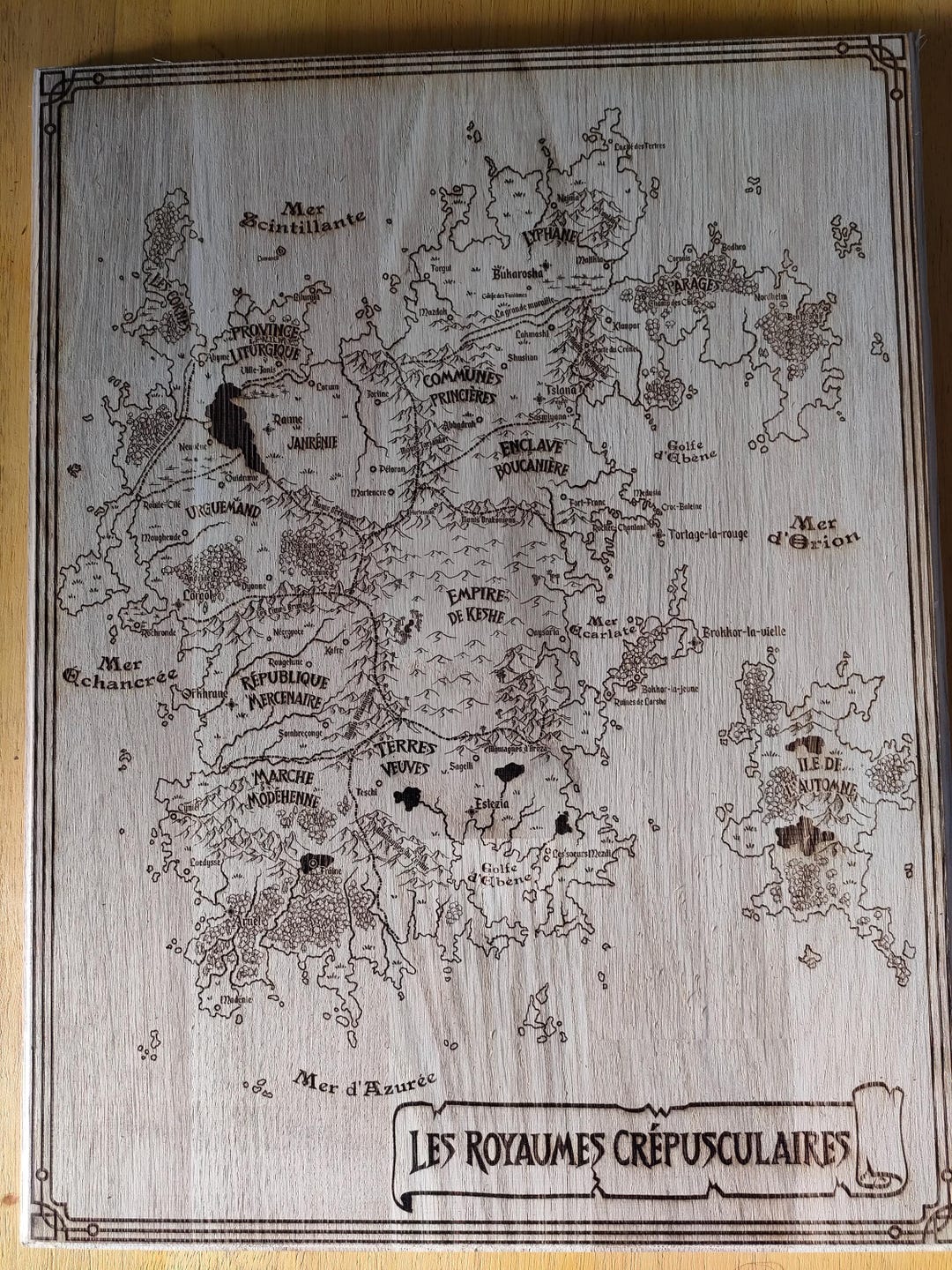 Map: the Twilight Kingdoms - Agone - Etsy