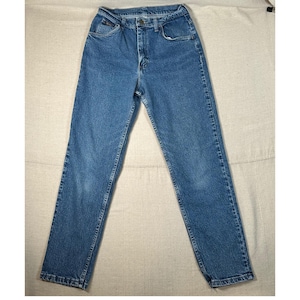 Wrangler 90s Mom High Rise Straight Leg Jeans Blue Denim Vintage Western image 2