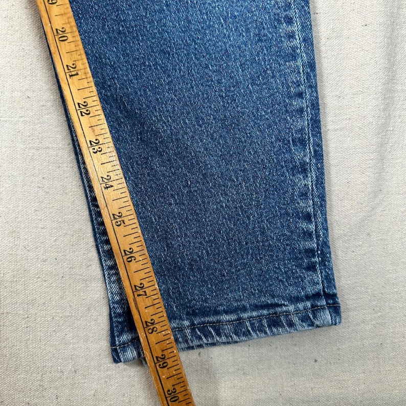 Wrangler 90s Mom High Rise Straight Leg Jeans Blue Denim Vintage Western image 7