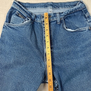 Wrangler 90s Mom High Rise Straight Leg Jeans Blue Denim Vintage Western image 6