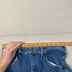 Wrangler 90s Mom High Rise Straight Leg Jeans Blue Denim Vintage Western image 5