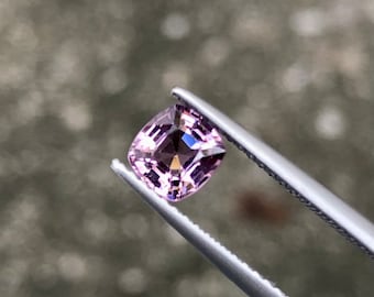 Natural purple spinel semi precious gemstones in cushion shape from burma