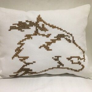 Cross stitch decorative pillow cover