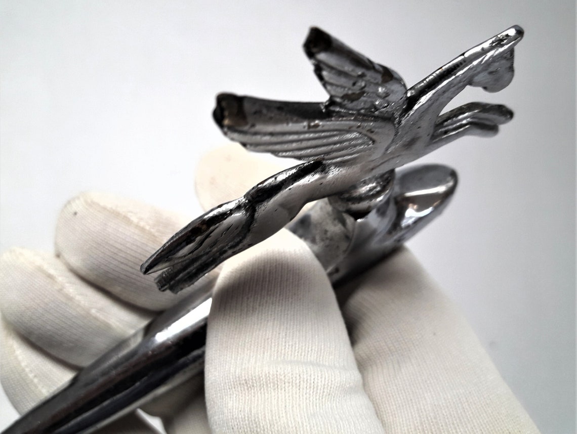 Rare Winged Horse Pegasus ornament. Emblem. Car Macot. Etsy