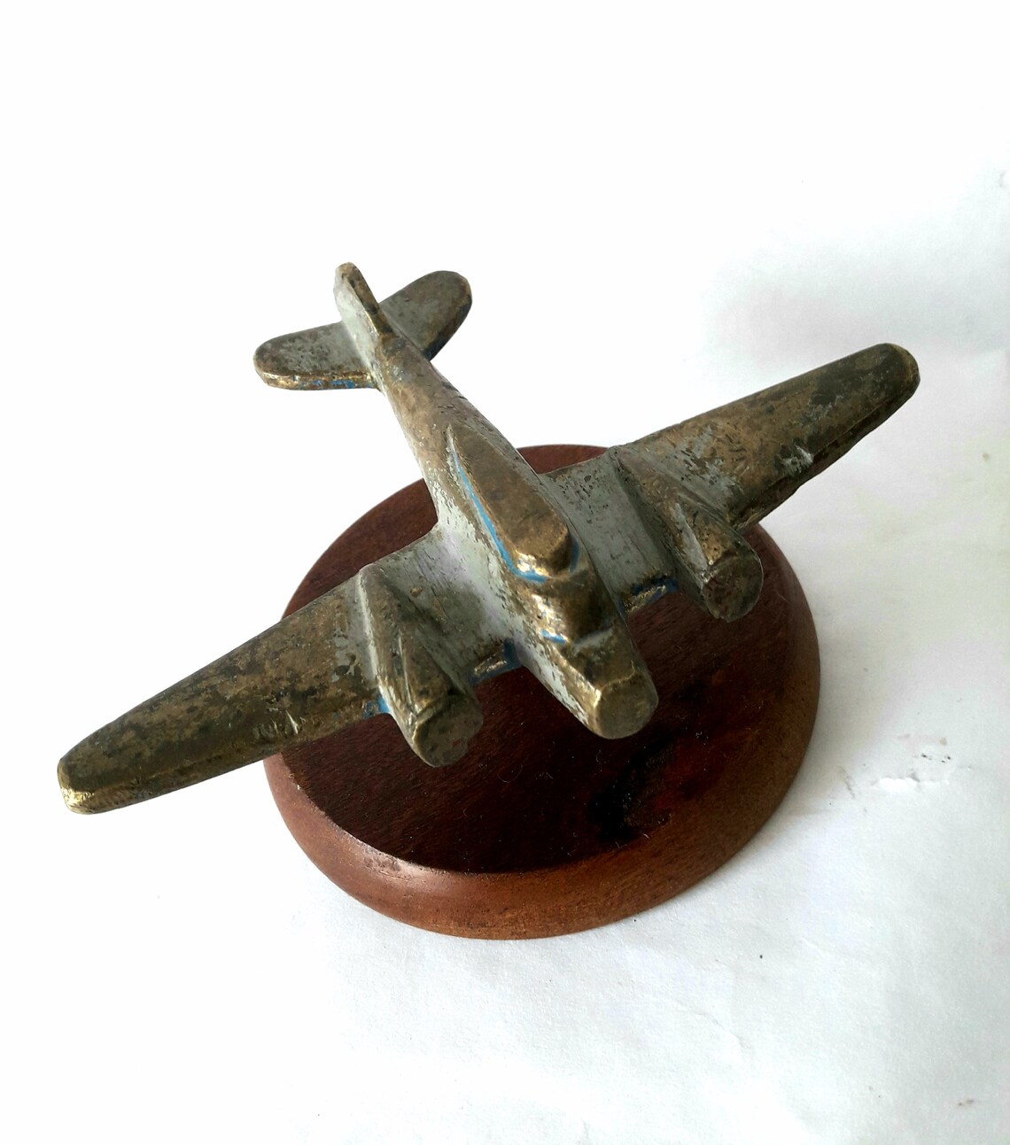 Old Folk Art AIRPLANE Car mascot Hood Ornament Radiator Cap Etsy