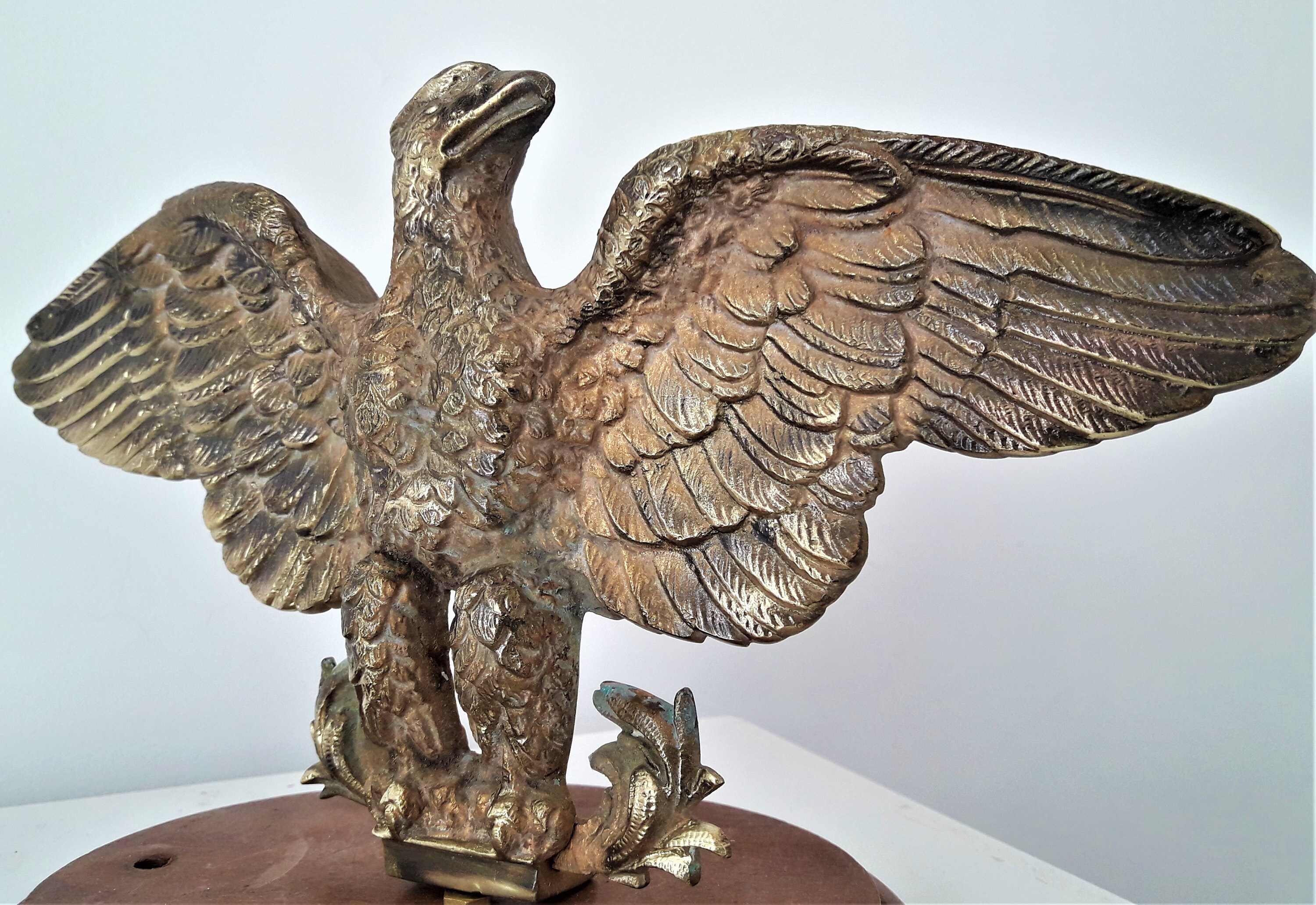 Imposing imperial eagle hood ornament. Vintage Car mascot. Etsy