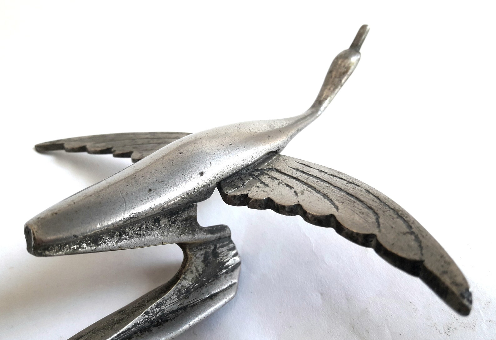 Very Rare Hood Ornament Art Deco Goose Winds OF 20s. BADGE. Etsy