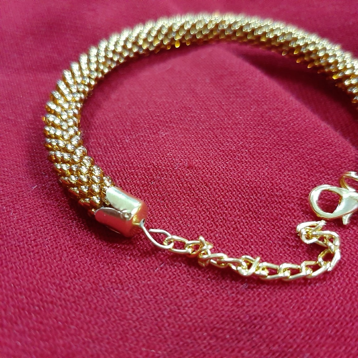 Bead bracelet clasp chain Etsy