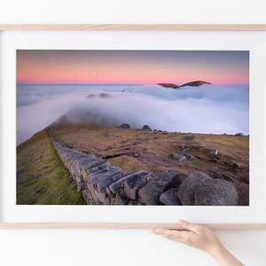 Slieve Bearnagh Twilight Inversion - Mourne Mountain Landscape Photograph