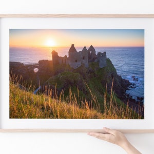 Dunluce Castle Summer Sunset - Northern Ireland Landscape Photograph