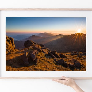 St Patrick&#39;s Day on Slieve Bearnagh - Mourne Mountain Landscape Photograph