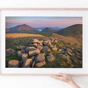 Meelmore Sunset - Mourne Mountain Landscape Photograph