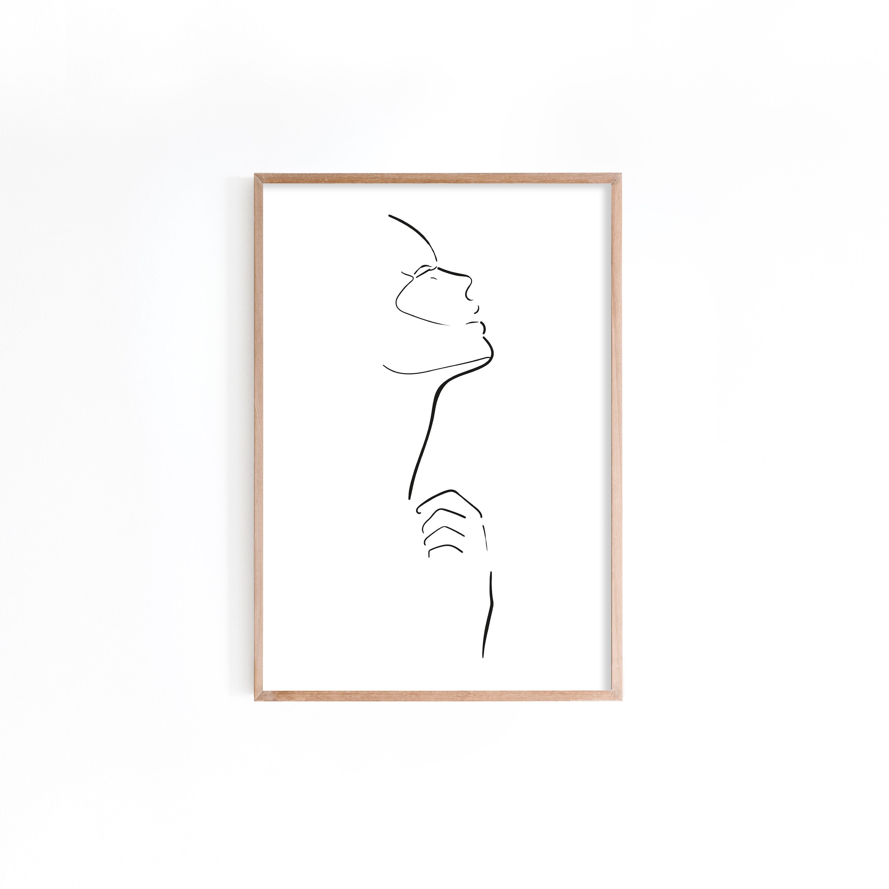 Abstract Fine Line Art Print/Abstract Art/Minimalist Etsy