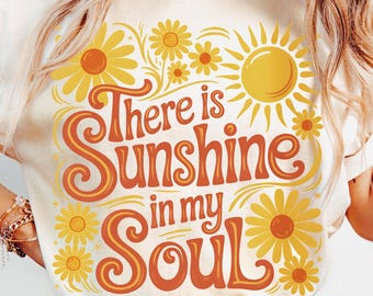 Boho Summer Floral PNG: Sunshine in My Soul (Digital Download