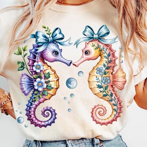 Summer Seahorse PNG, Preppy Summer Vibes Png, Neon Beach Png, Coastal Png, Retro Summer Coquette Png, Toddler Summer Png, Girly Summer Png