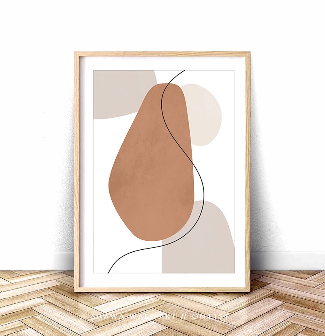 Beige Abstract Wall Art Abstract Painting Modern Art Etsy