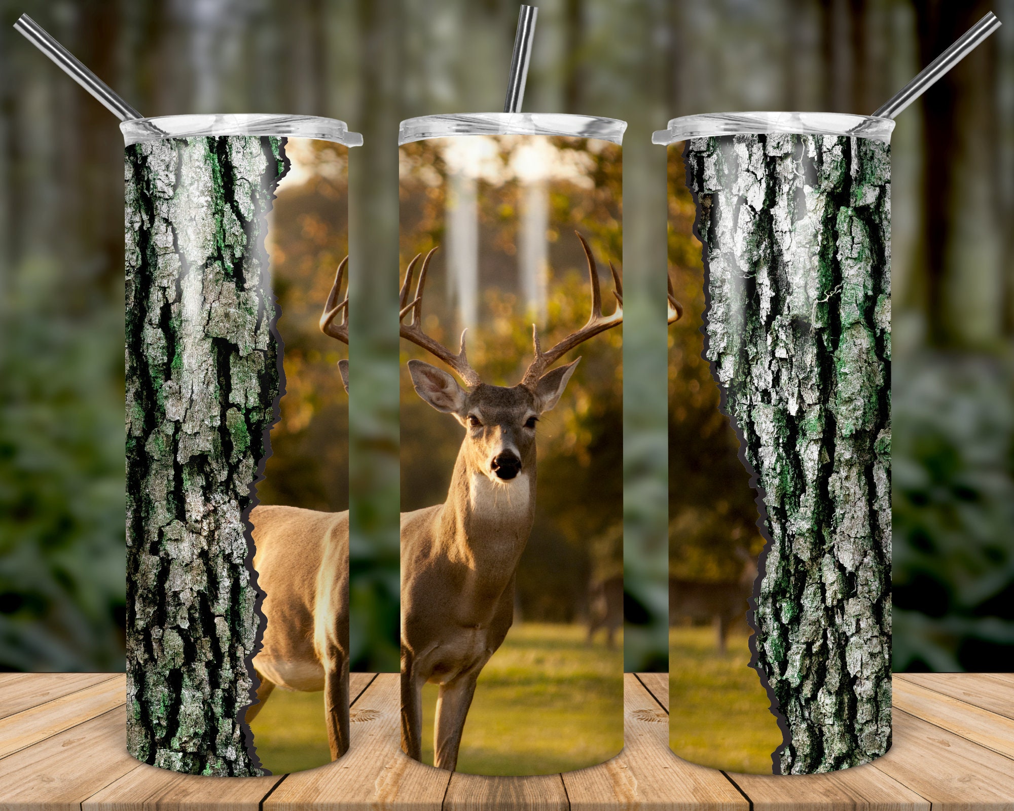 Tapered Tumbler PNG File Digital Download Deer Hunting 20oz Skinny ...