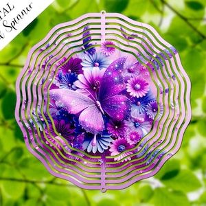Butterfly Floral Wind Spinner Sublimation Design (Digital Download)