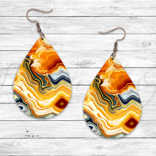 Agate Milky Way Earring, Marble Sublimation Earring Designs Template, Earring Blanks Design, Teardrop Earring PNG, Instant Digital Download