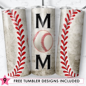 Baseball Mom Tumbler Designs, Dirty Baseball 20oz Skinny Tumbler Wrap, Baseball Grunge Tumbler Template - Tumbler PNG, Digital Download
