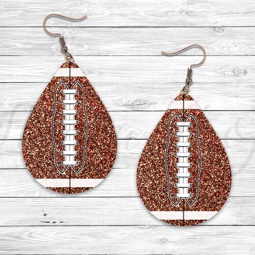 American Football Earring Sublimation Earring Designs Etsy