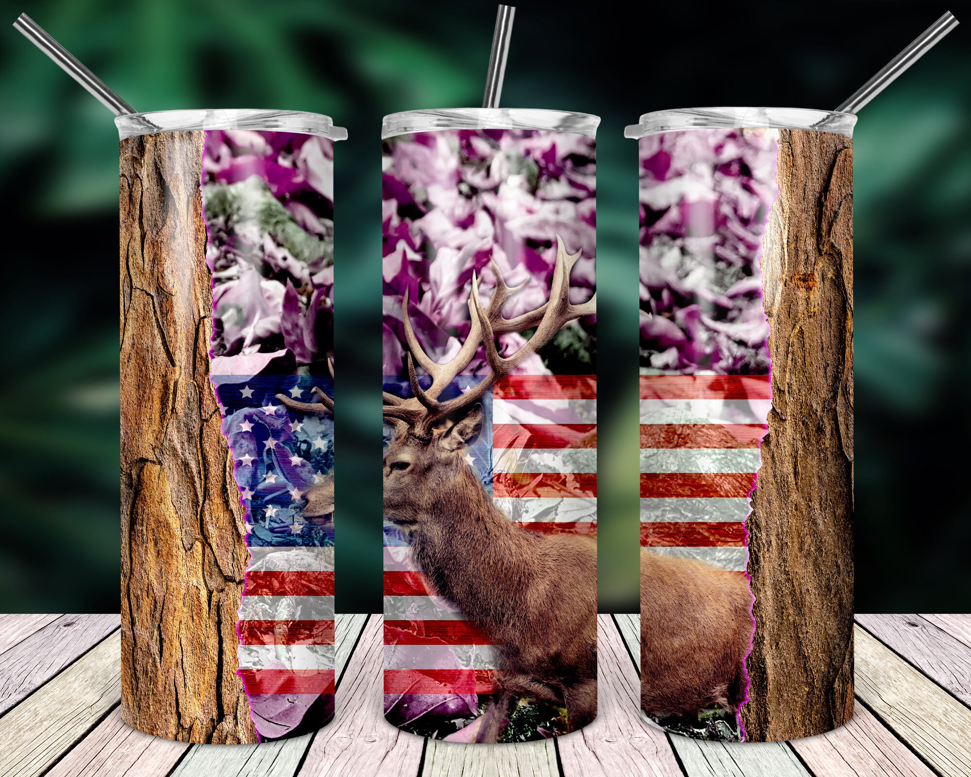 Tapered Tumbler PNG File Digital Download Deer Hunting 20oz Skinny ...