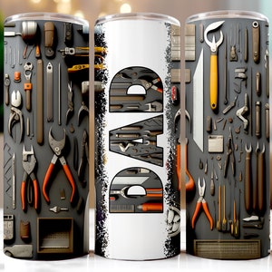 Mechanic Tumbler Wrap: Toolbox Design for 20oz Skinny Tumbler (Digital Download)