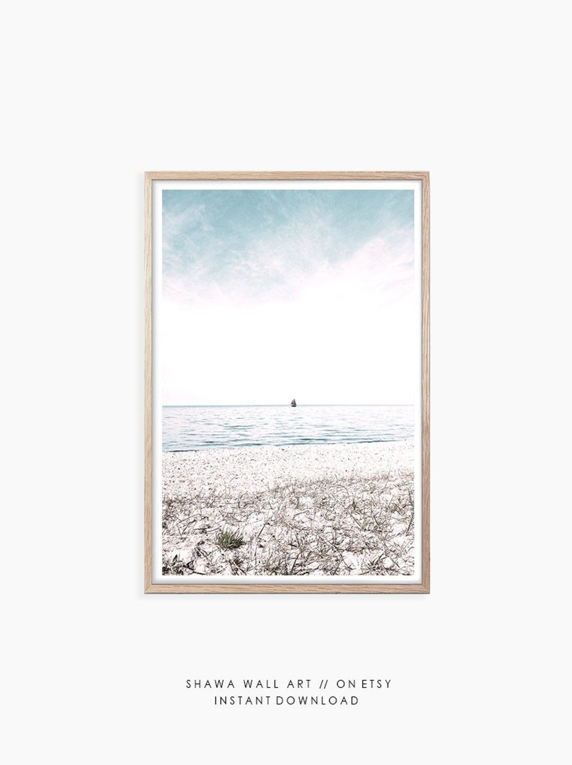 Coastal Wall Art Set of 6 Prints Boho Beach Prints Etsy