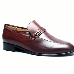 Italian Brown Dress Shoes for Men - Etsy display picture 1
