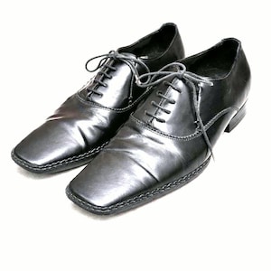 Men Vintage Square Toe Shoe - Etsy
