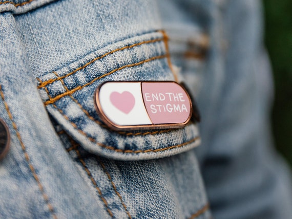 End The Stigma - Mental Health Awareness Hard Enamel Pin