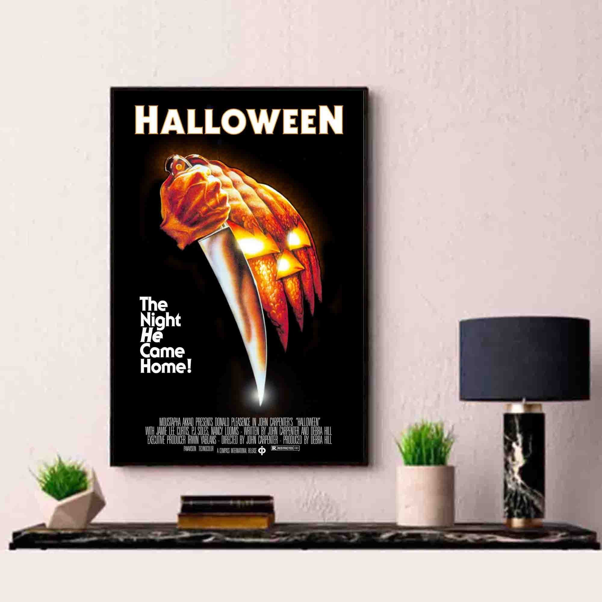 Halloween Movie Poster The Night He Came Home Poster Gift Etsy