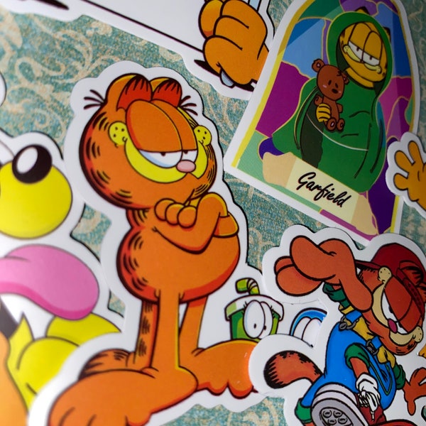 Journal Large Single Stickers Decorate Laptop GARFIELD Paper Craft