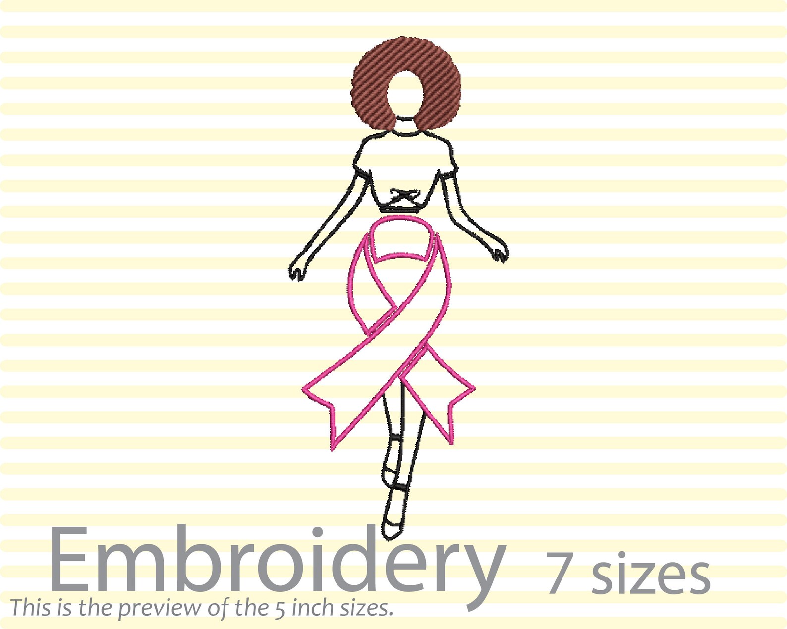 Embroidery Survivor Pink Queen African American Africa Black, Cancer ...