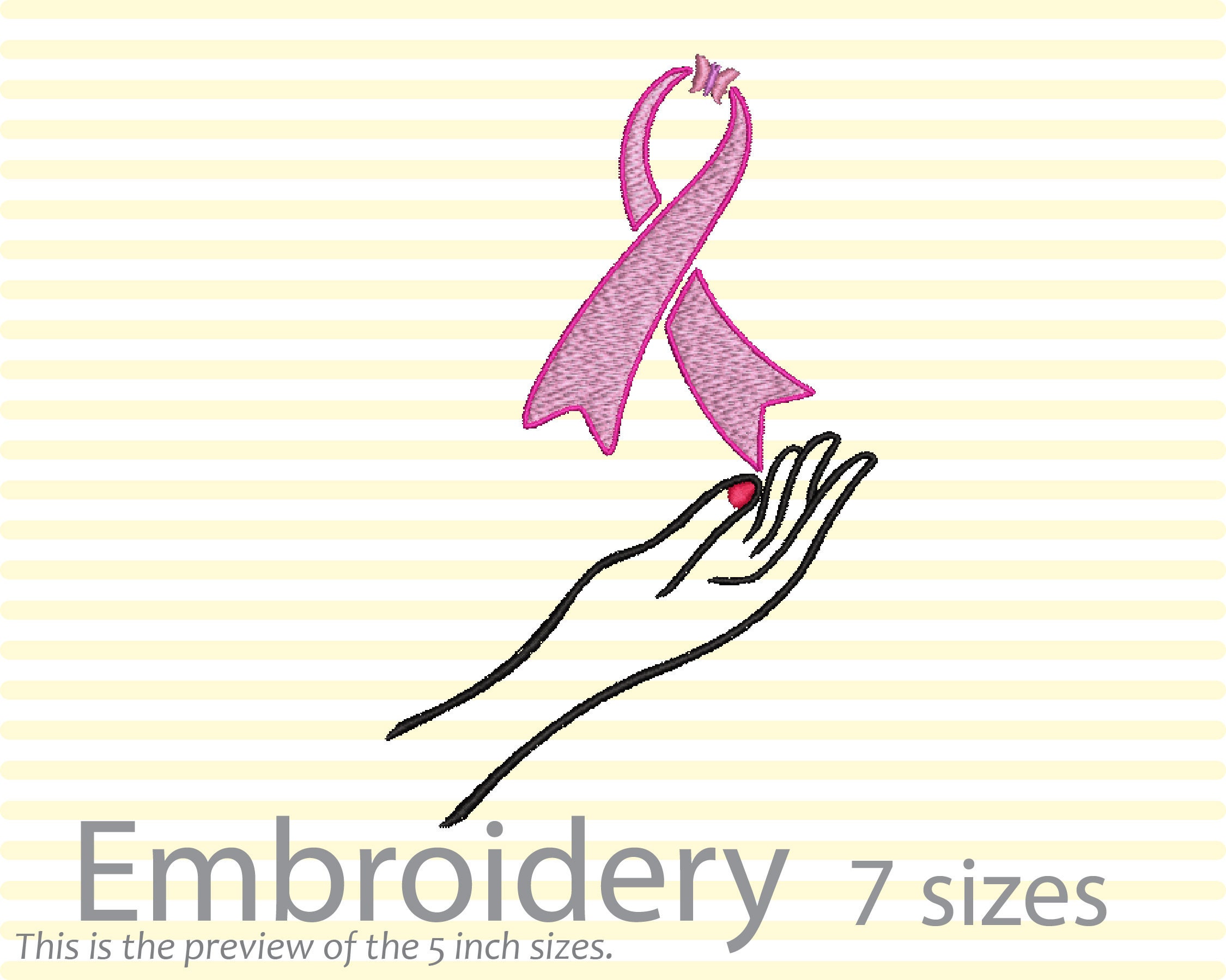 Embroidery ribbon breast cancer survivor pink butterfly let us  etsy Embroidery ribbon breast cancer survivor pink butterfly let us  etsy