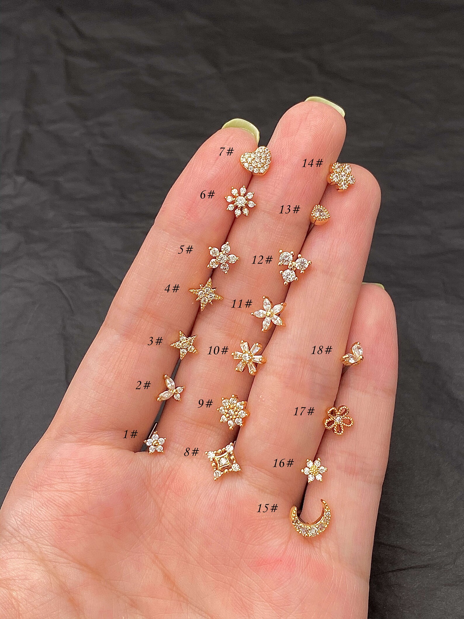 Gold Nose Stud 20G L Shape Nose Piercing Ring Stud Nose Etsy