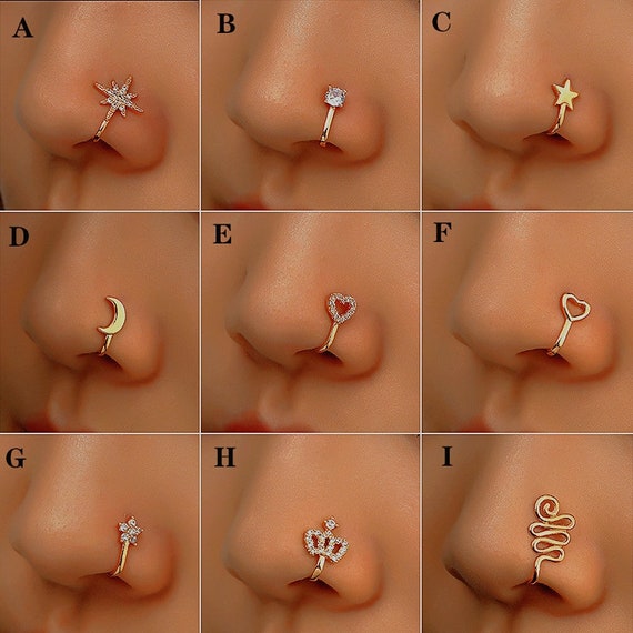 Men's Magnetic Septum Nose Rings Fake Septum Ring Fake - Temu Italy