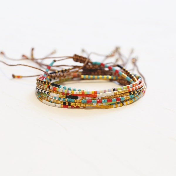 Glass Bead Bracelet Etsy