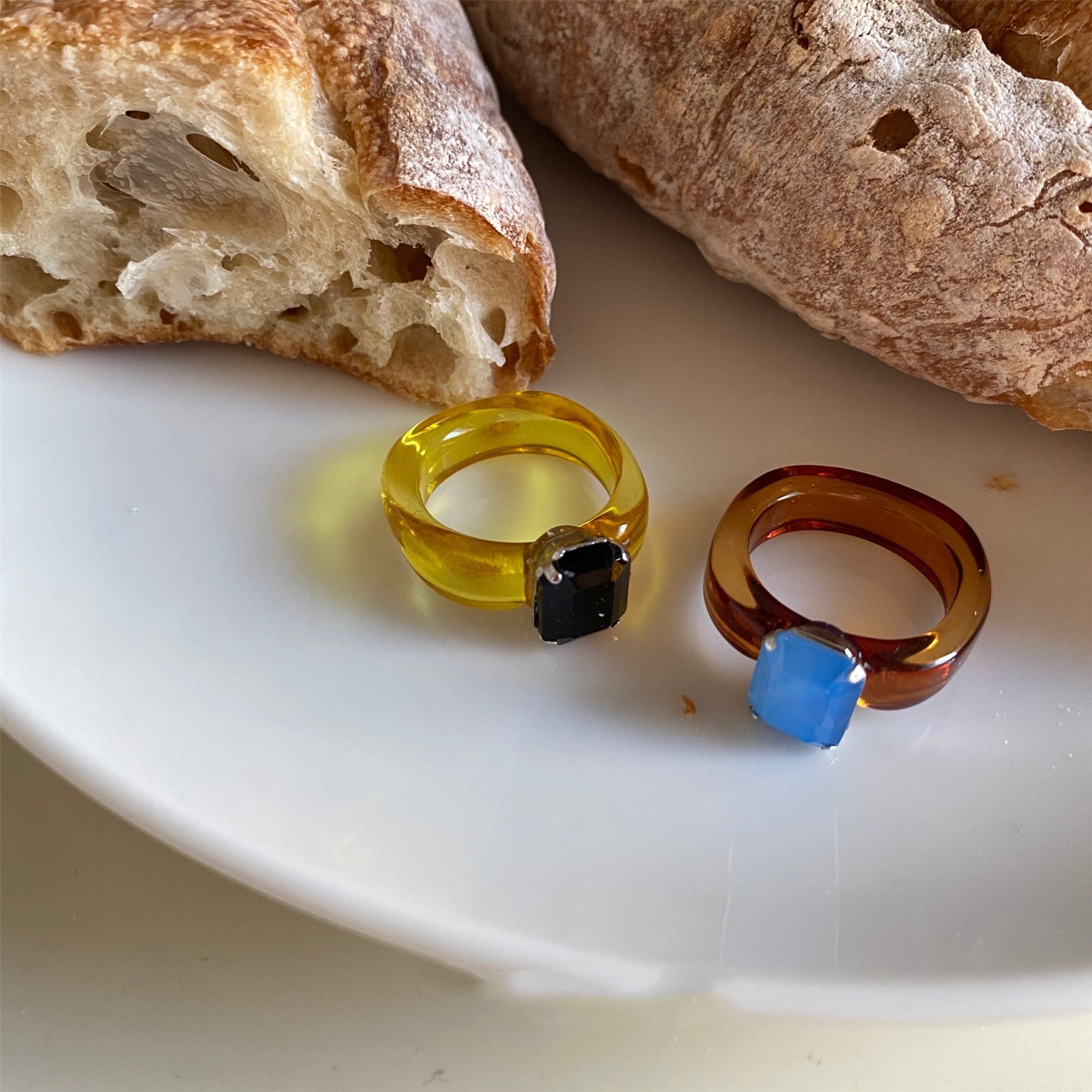 Resin Rings Cute Rings Y2k Rings Chunky Rings Colorful Etsy UK