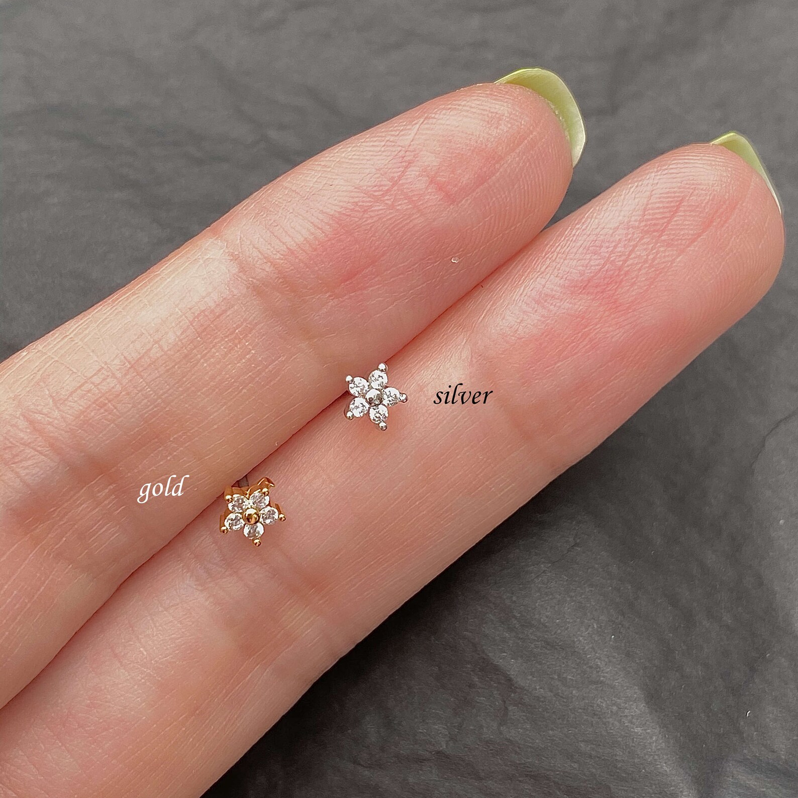 Gold Nose Stud 20G L Shape Nose Piercing Ring Stud Nose Etsy